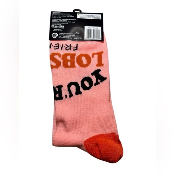 Friends Socks You're My Lobster NWT Crew Sz.9-13 - Picture 2 of 2